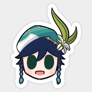 Genshin Impact Venti chibi head Sticker